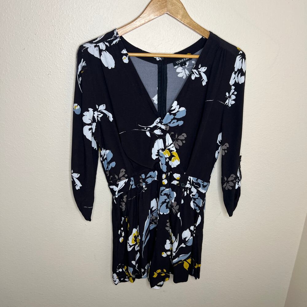 Yumi Kim Floral Black Jumper Small